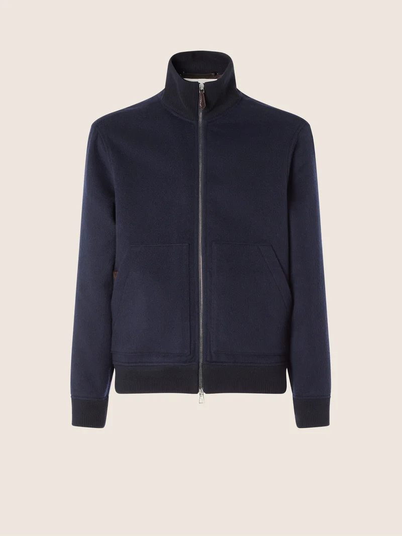 Cashmere Double Bomber Jacket