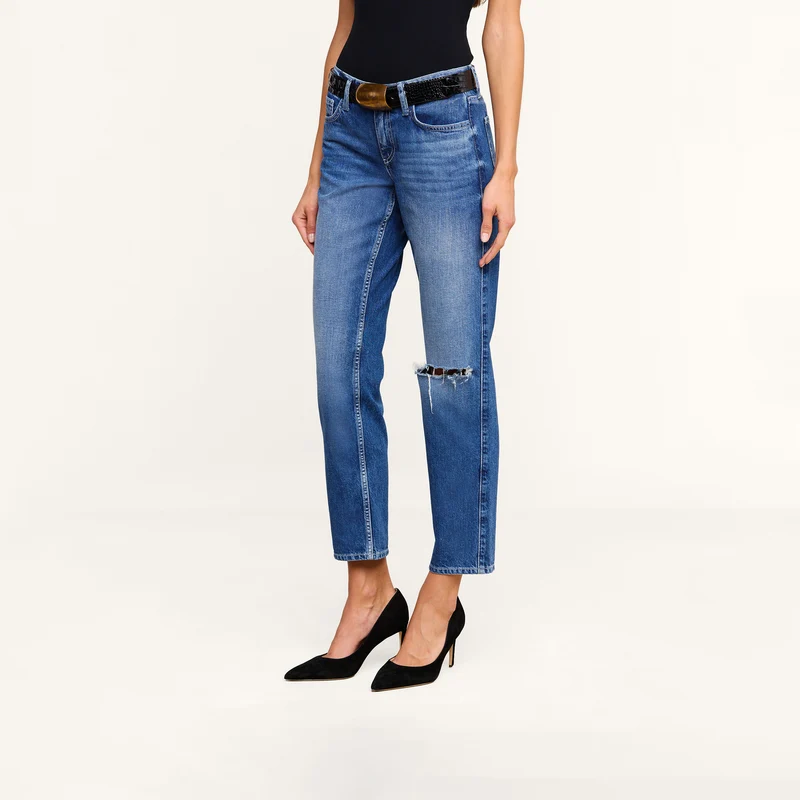 Nevia Slouchy Straight-Leg Jean