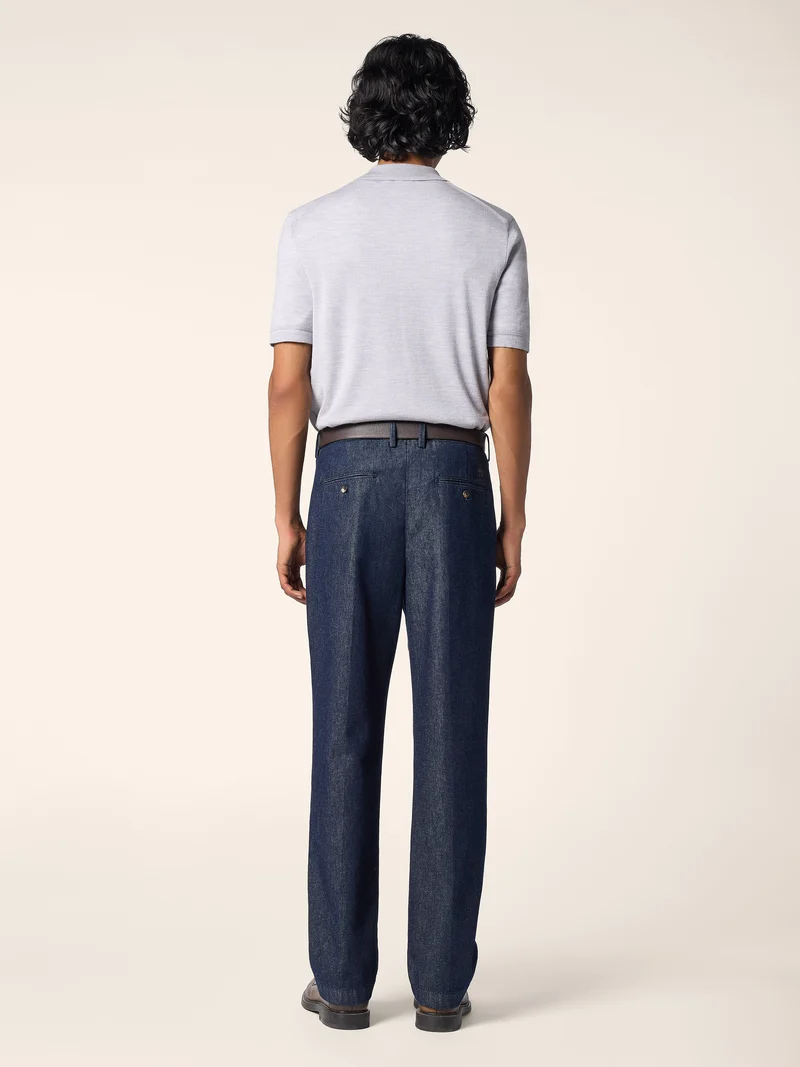 Wool-Silk Polo