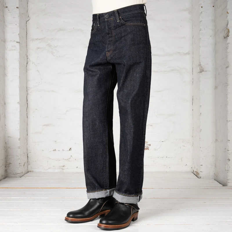 14 oz. Denim Pants Wide Straight Dark Indigo