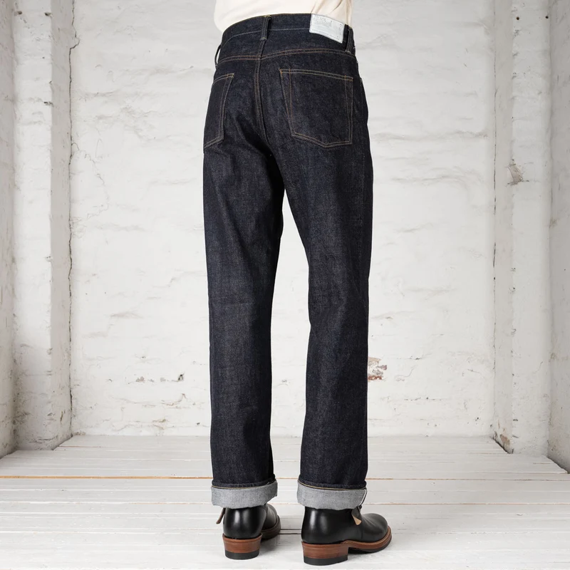 14 oz. Denim Pants Wide Straight Dark Indigo
