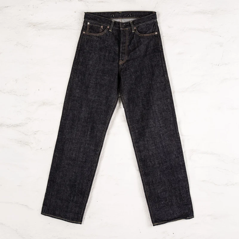 14 oz. Denim Pants Wide Straight Dark Indigo