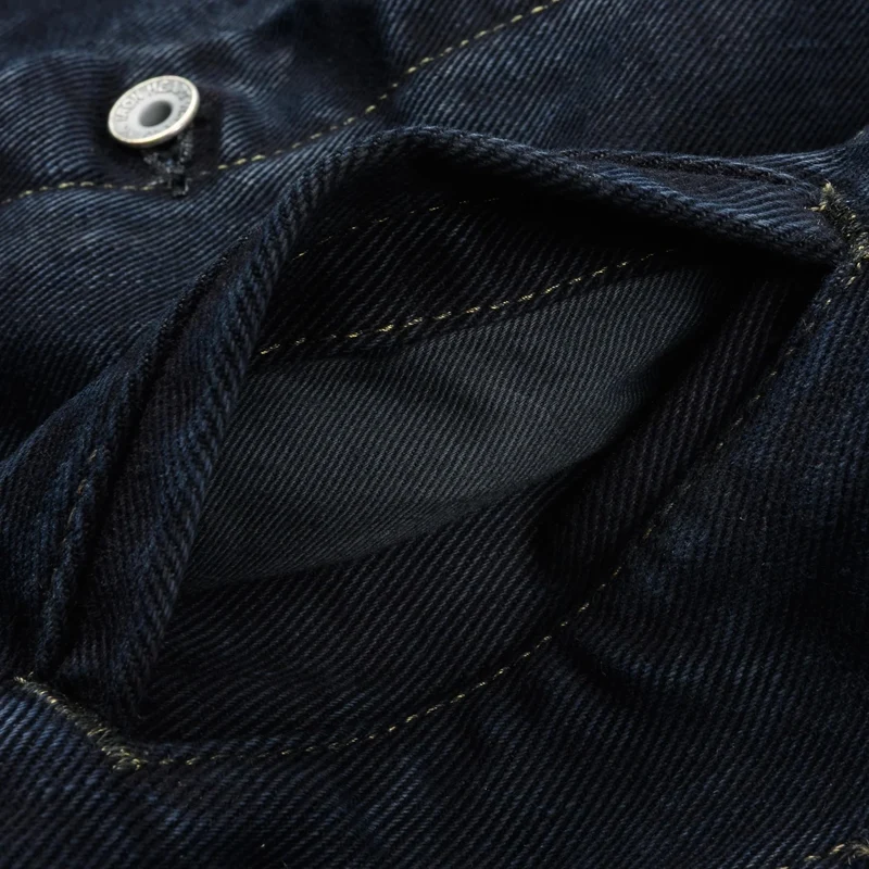 IH-526Lod 19 oz. Left-Hand Twill Type III Jacket Indigo Overdyed Black