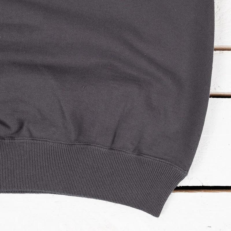 Short Sleeve Pocket Sweatshirt Charcoal