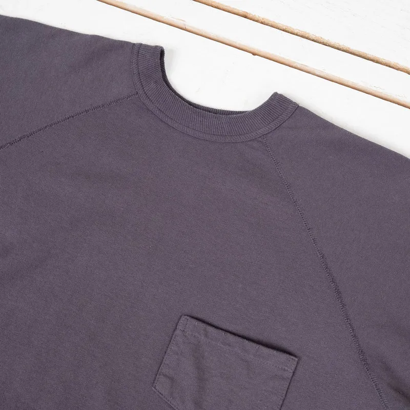 Short Sleeve Pocket Sweatshirt Navy