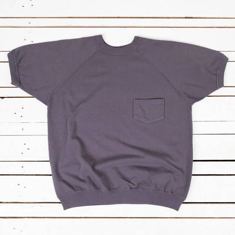 Short Sleeve Pocket Sweatshirt Navy