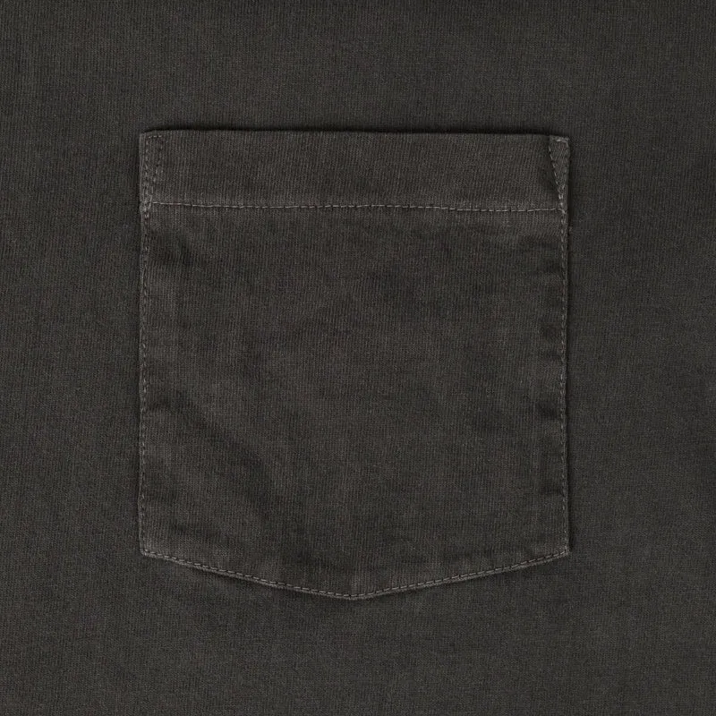 Pigment Dye Pocket T-Shirt Schwarz
