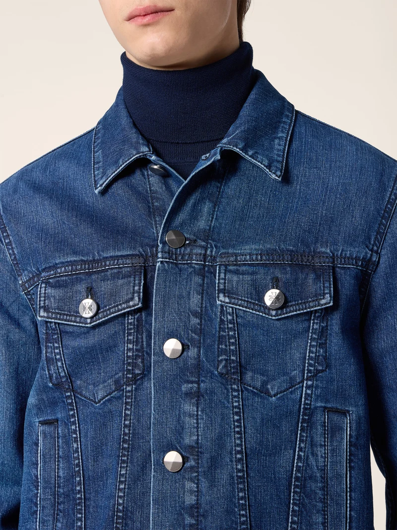 Kodenshi® Stretch Denim Trucker Jacket