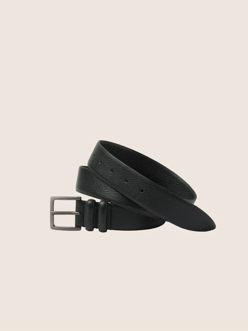 Deer-Effect Leather Belt