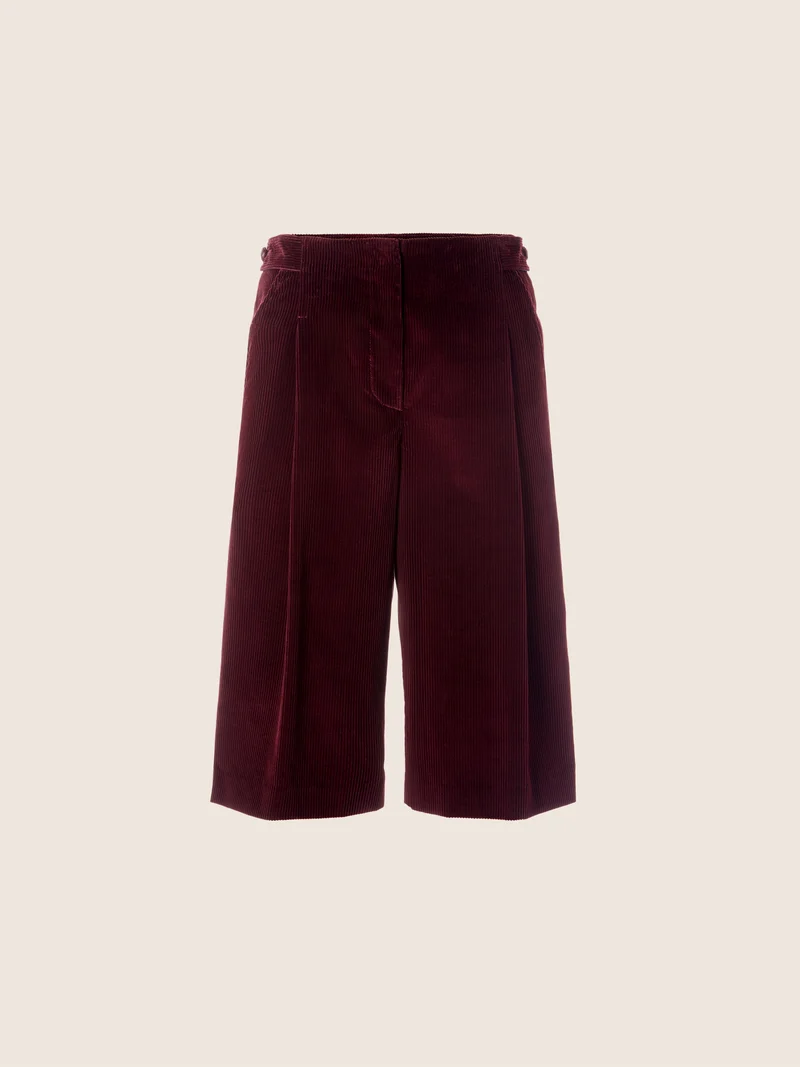 Ivy – Bermudas in Cotton Velvet