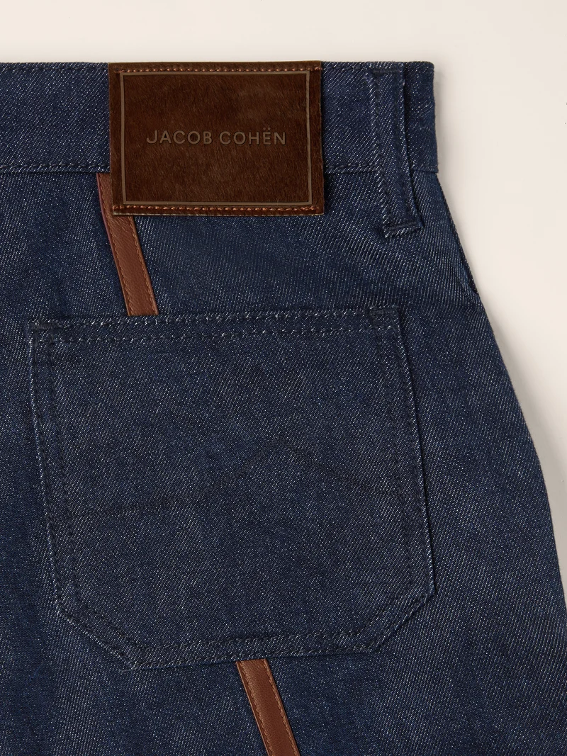 Vivian – Comfort Cotton-Lyocell Jeans with Nappa Leather
