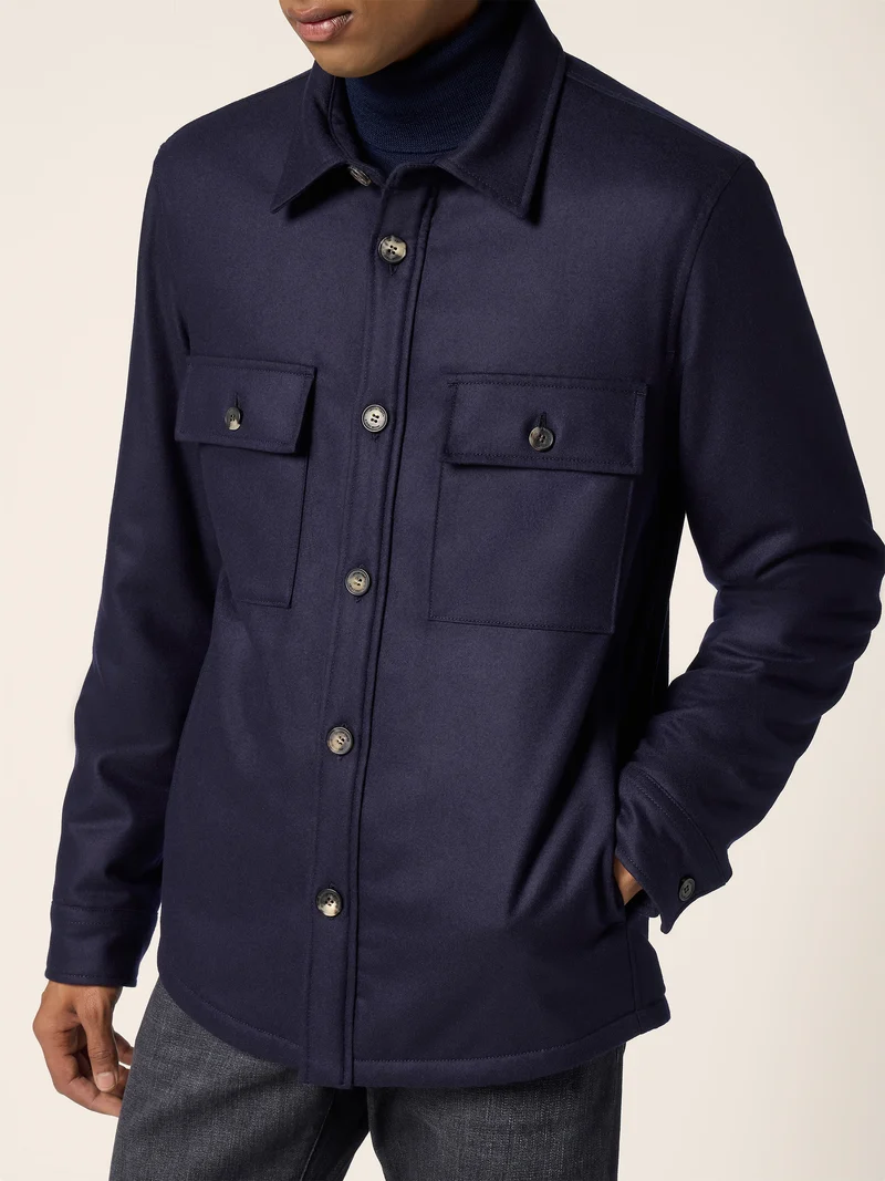 Vitale Barberis Canonico Comfort Flannel Overshirt