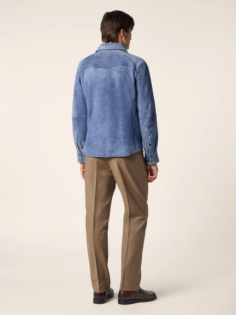 Lacaune Shearling Western Overshirt