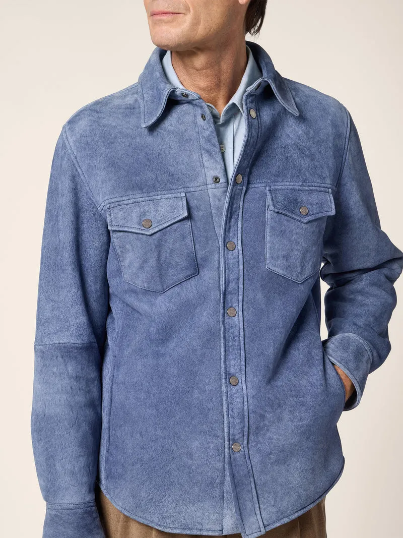 Lacaune Shearling Western Overshirt
