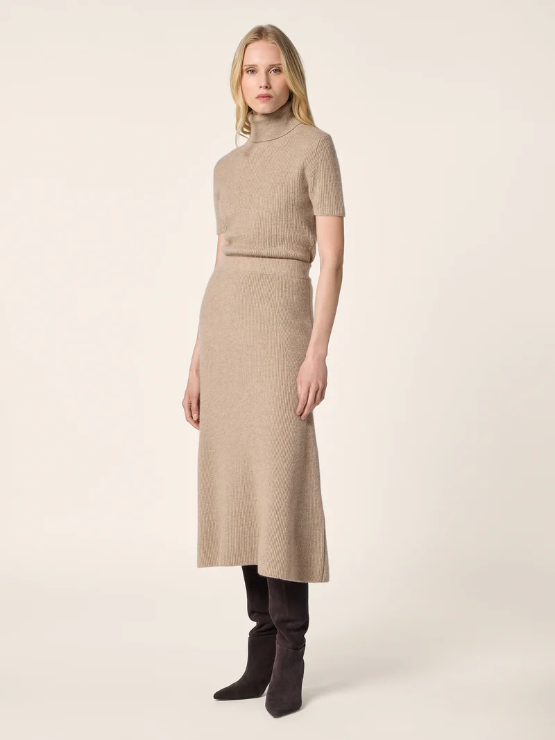 Cashmere English Rib Turtleneck