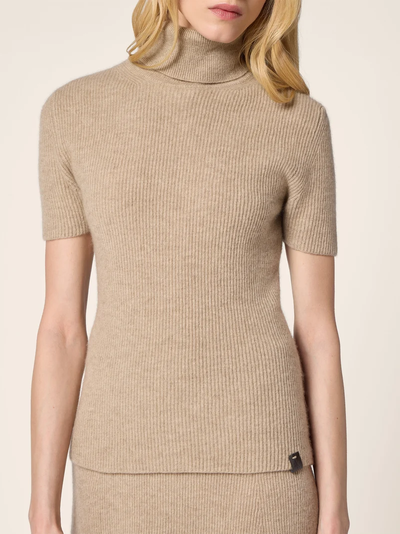 Cashmere English Rib Turtleneck