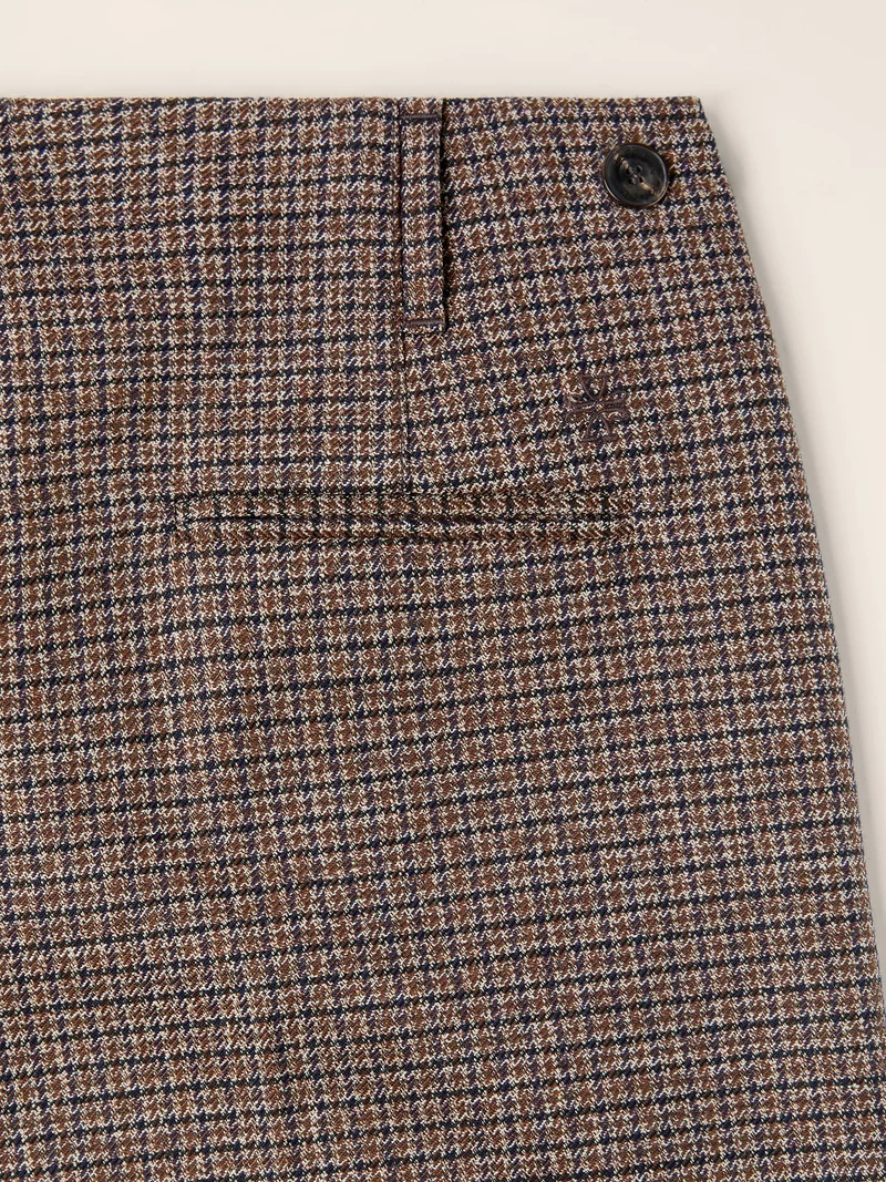 Ivy – Bermudas in Houndstooth Wool
