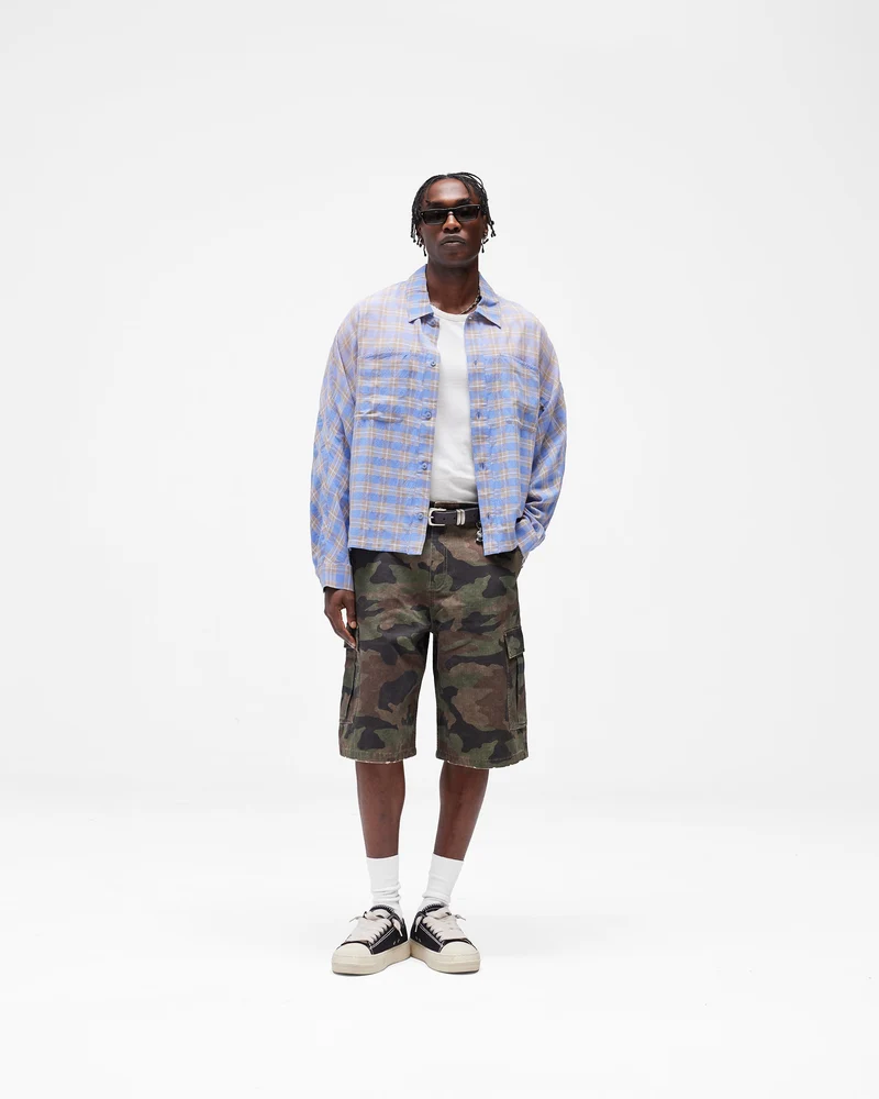 Santa Monica Flannel Shirt - Drift Blue