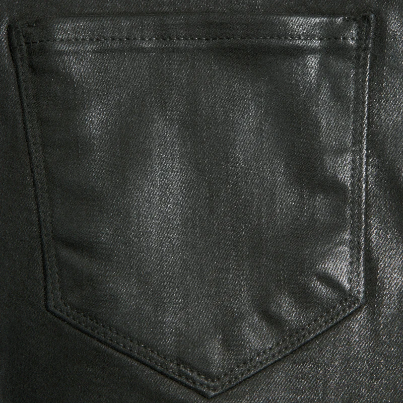Kendra Coated Cropped Flare Jean