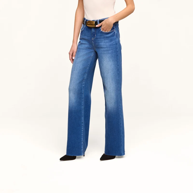 Petite Scottie Wide-Leg Jean