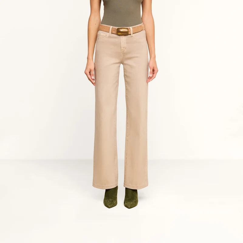 Scottie Coated Wide-Leg Jean
