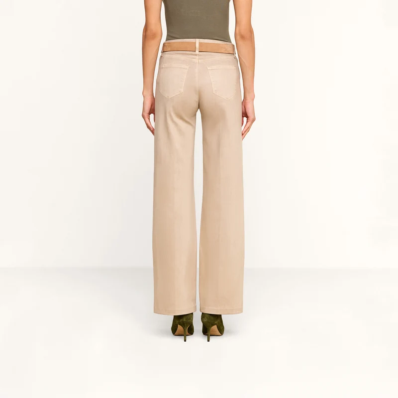 Scottie Coated Wide-Leg Jean