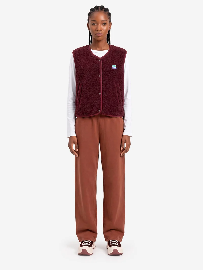 Pantaloni jogger marroni effetto slavato