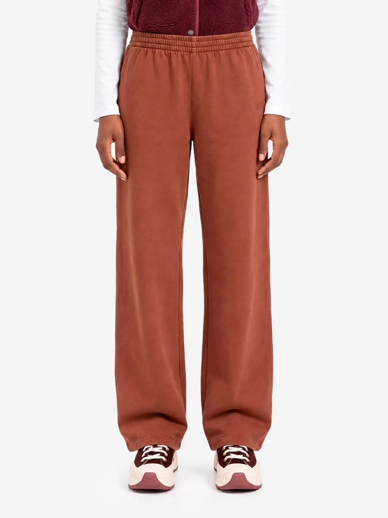 Pantaloni jogger marroni effetto slavato