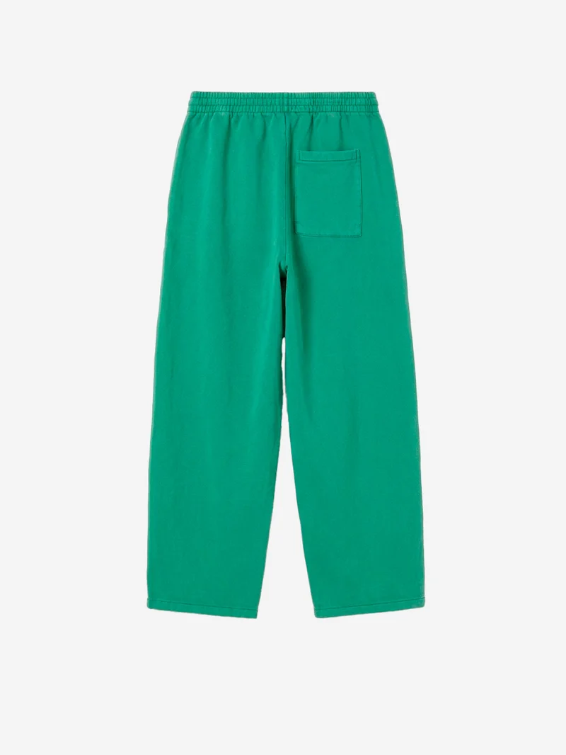 Pantaloni jogger verdi effetto slavato