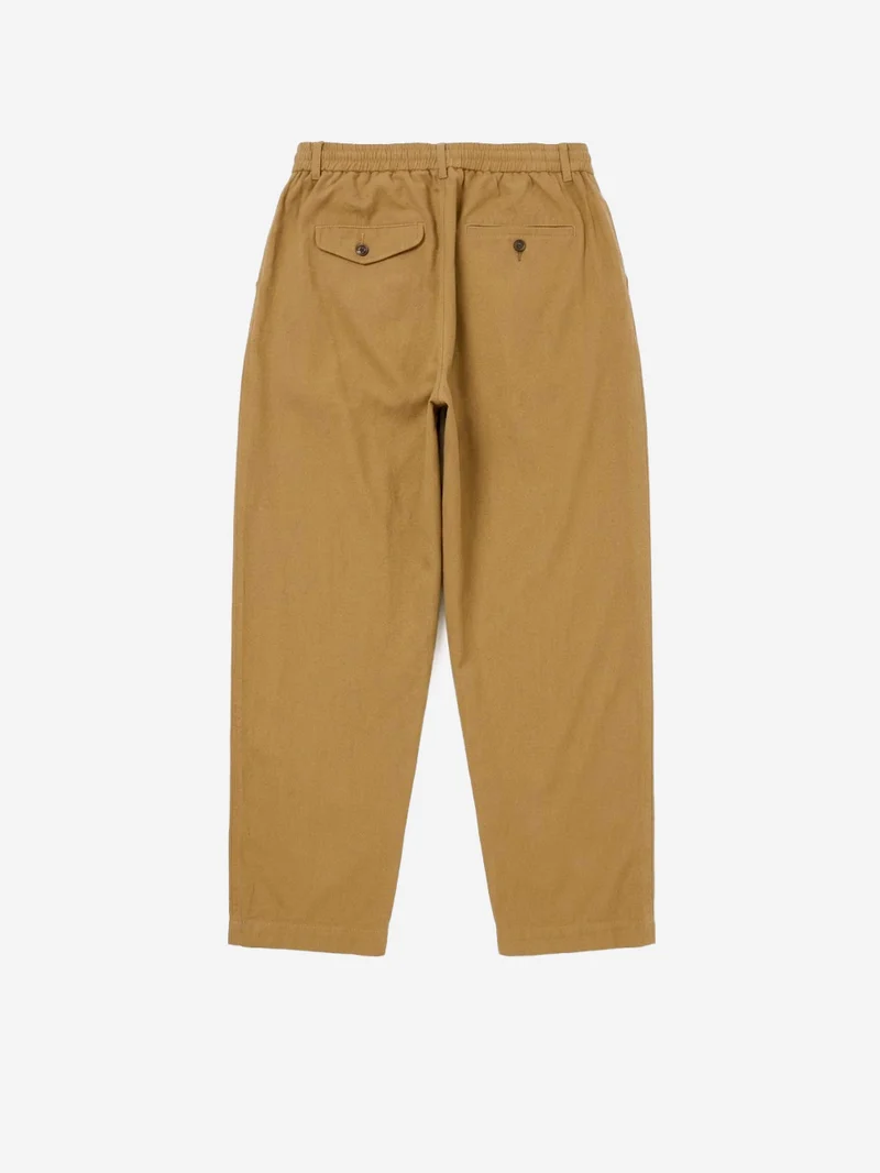 Pantaloni Brushed Moleskin Pleated Track Pant beige