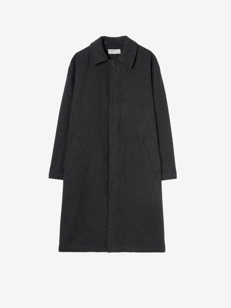 Cappotto grigio Mowbray in misto lana