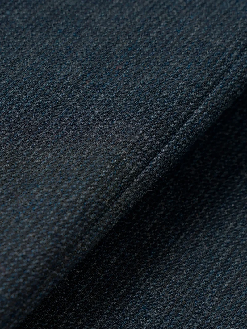 Overshirt 'Travail' in misto lana navy