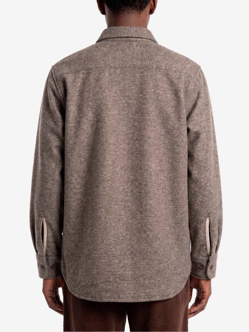 Overshirt 'Work' in misto lana con tasche sul petto