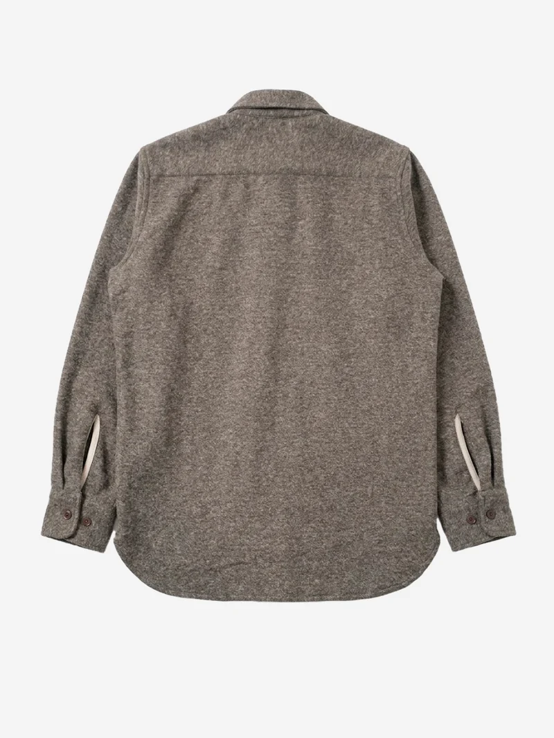Overshirt 'Work' in misto lana con tasche sul petto
