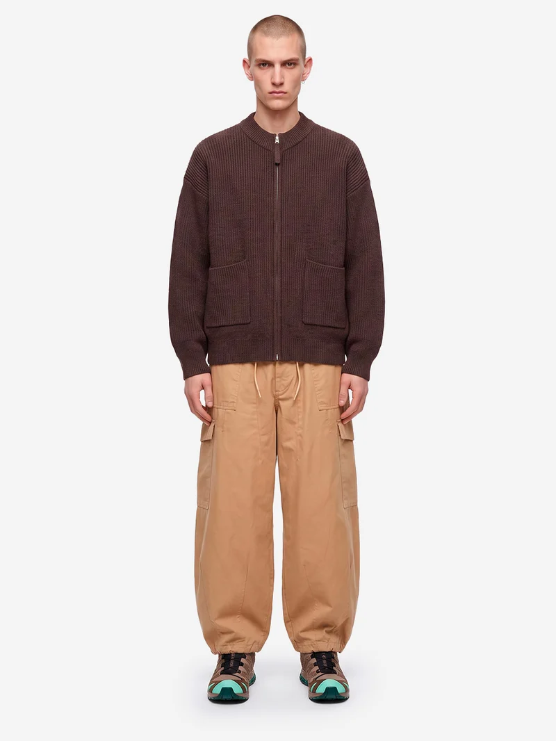 Pantaloni cargo ballonn beige in twill di cotone