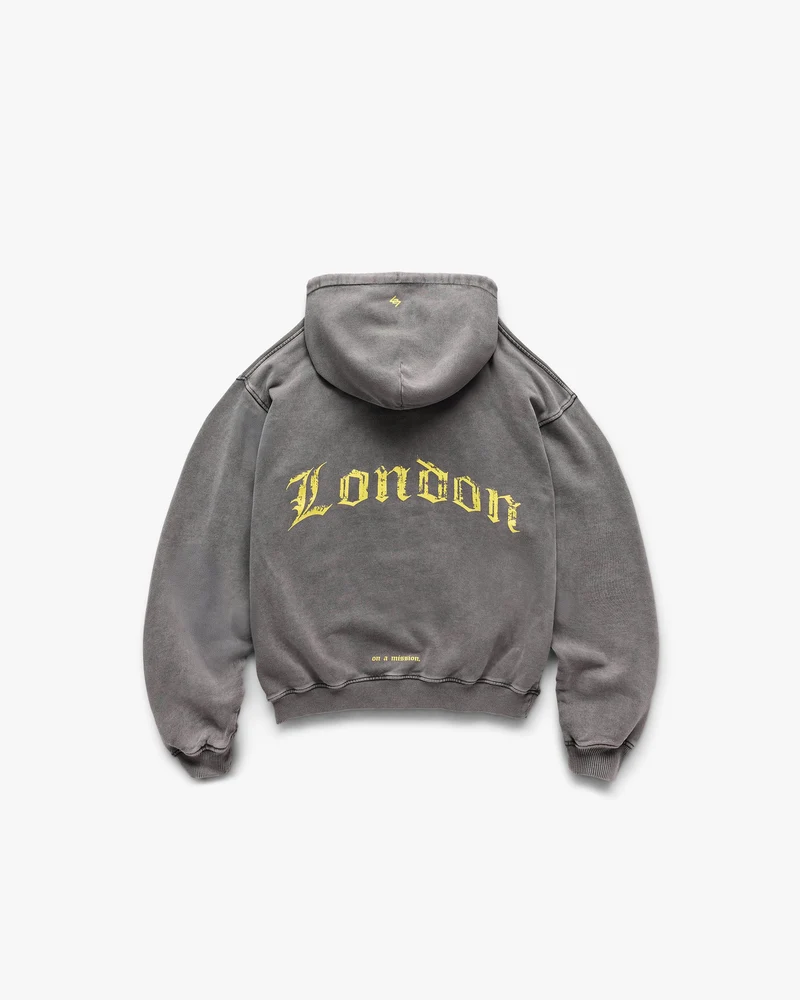 247 London Hoodie - Aged Grey
