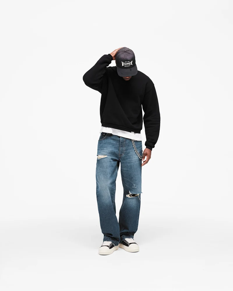 GH Shrunken Sweatshirt - Jet Black