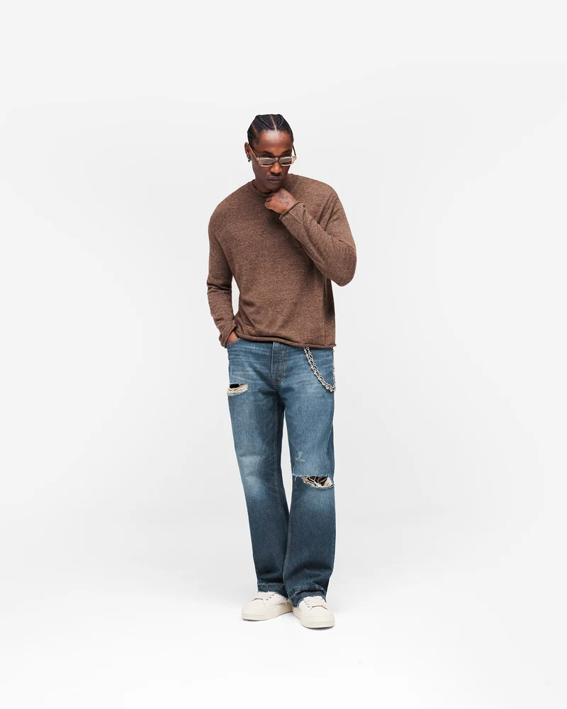 GH Knitted Long Sleeve Top - Espresso