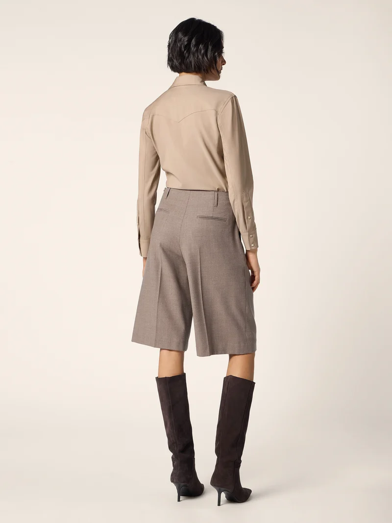 Ivy – Bermudas in Stretch Flannel