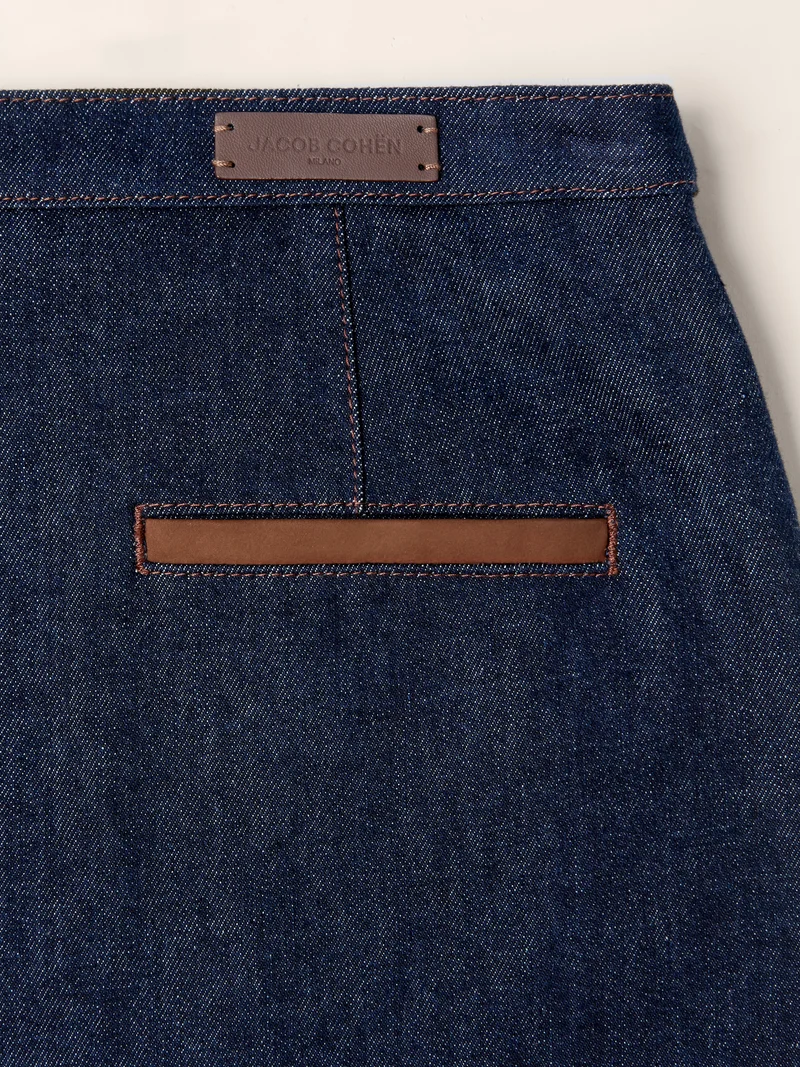 Cotton and Lyocell Denim Skirt
