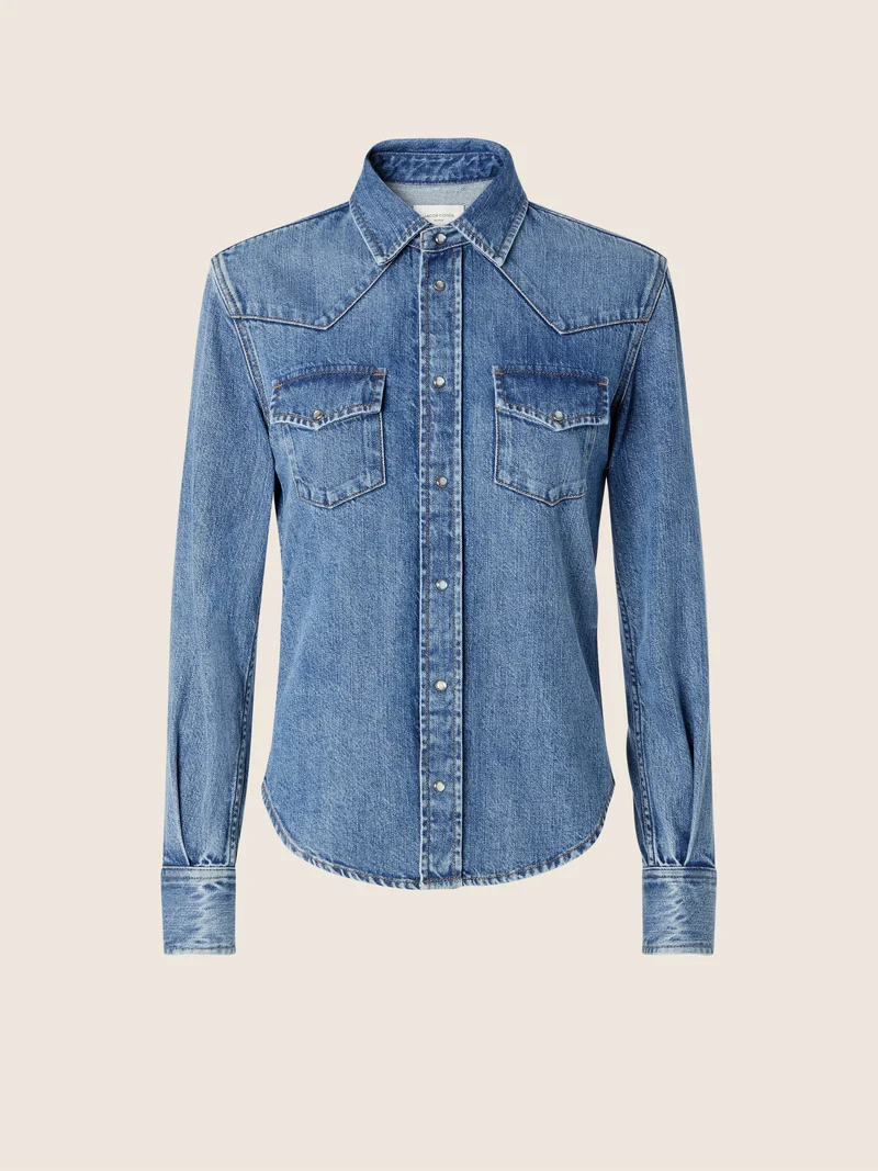Light Denim Western Shirt