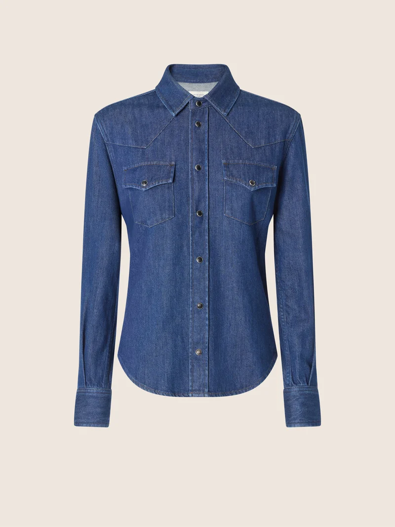 Light Denim Western Shirt