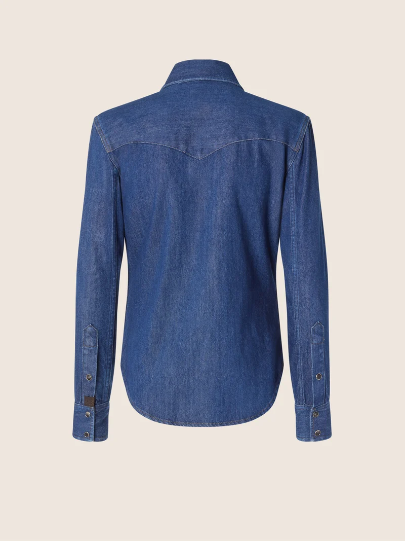 Light Denim Western Shirt