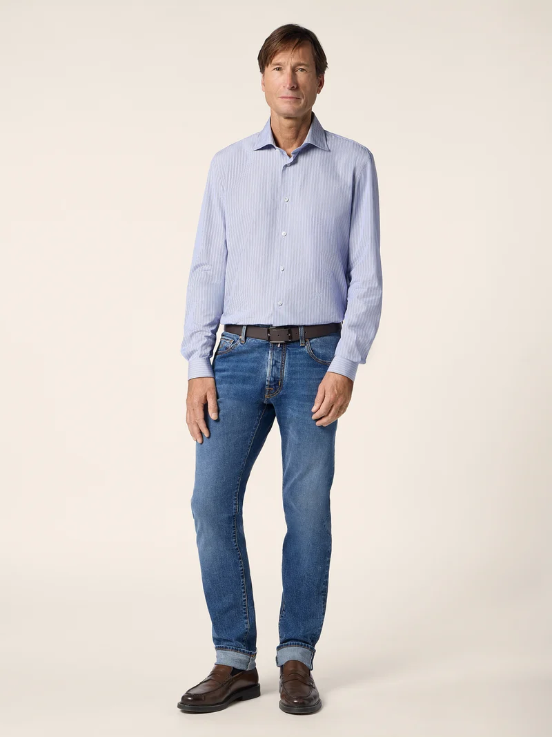 Striped Poplin Shirt
