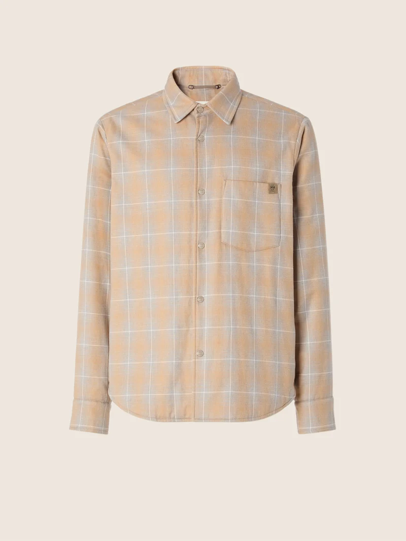 Cotton-Lyocell Padded Batavia Overshirt