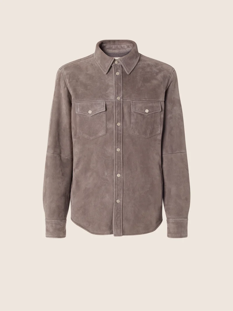 Lacaune Suede Western Overshirt