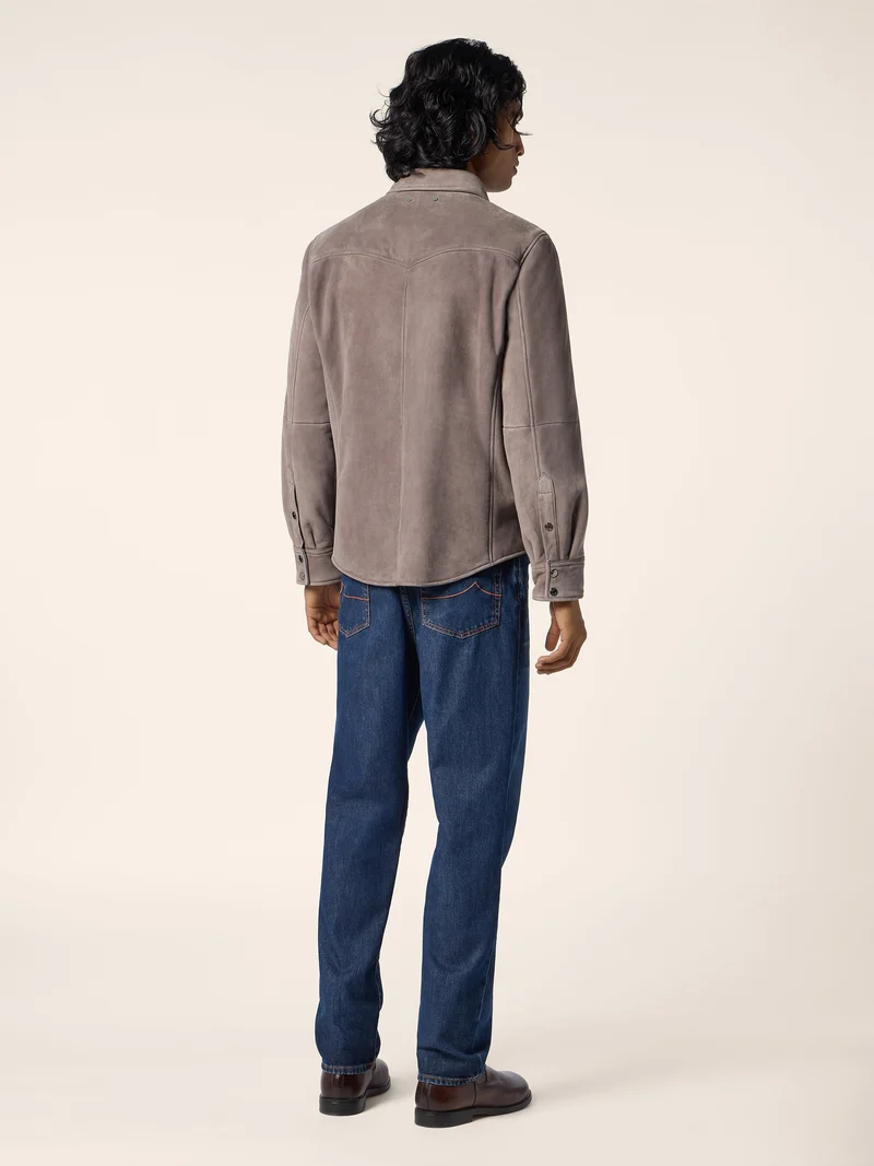 Lacaune Suede Western Overshirt