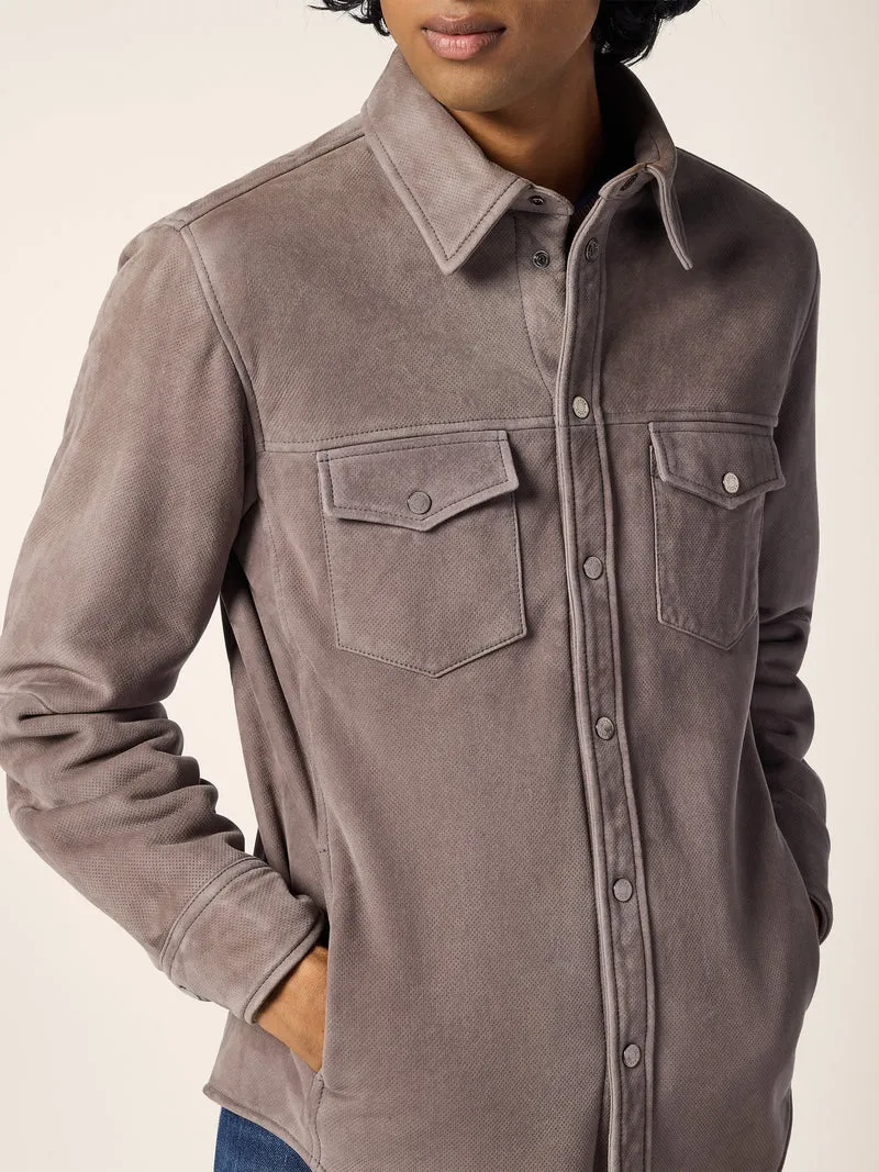 Lacaune Suede Western Overshirt
