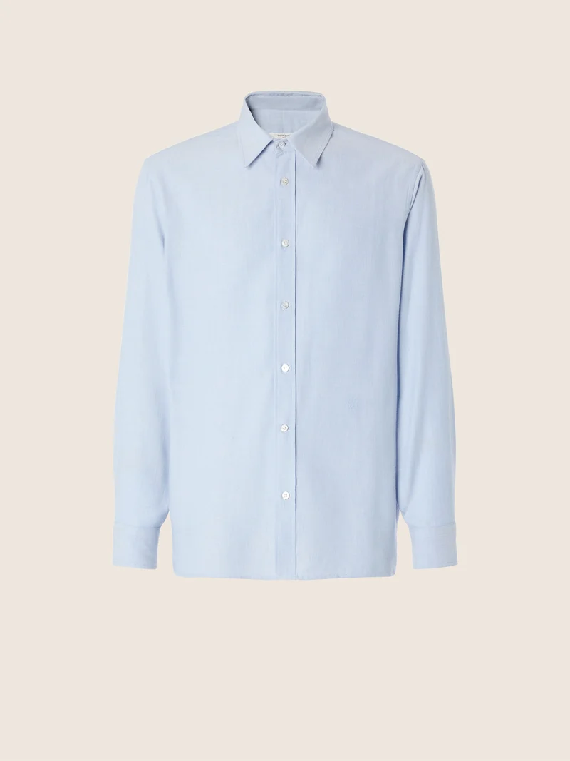 Cotton-Cashmere Batavia Shirt