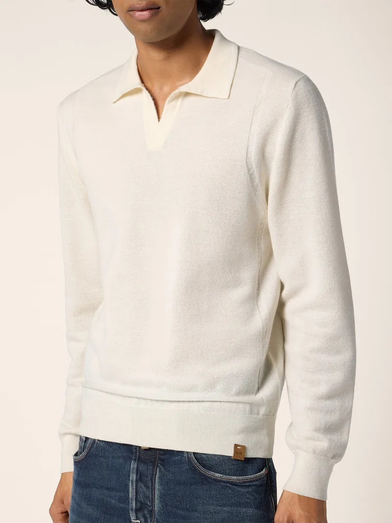 Brushed Wool Polo